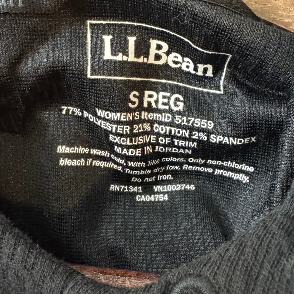 LL Bean Womens Pullover Hoodie Sweatshirt S‎ Black Performance Athleisure Gorp - Picture 6 of 8